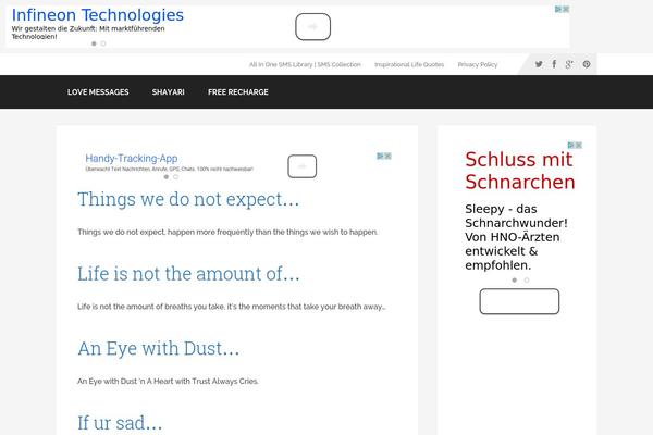 Faber theme site design template sample