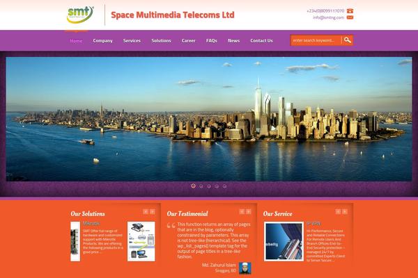 Smt theme site design template sample