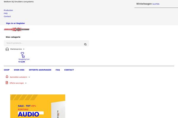 Site using Woo-bought-together plugin