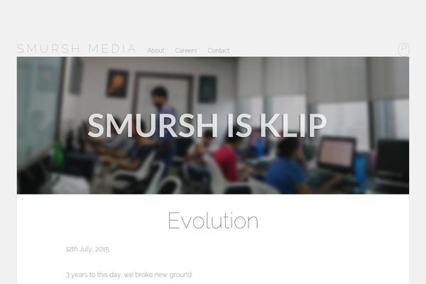 Serene theme site design template sample