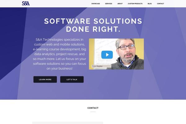 Momentum theme site design template sample