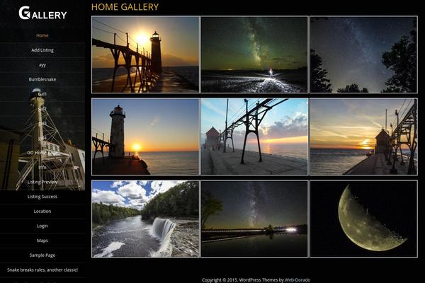 Portfolio Press theme site design template sample