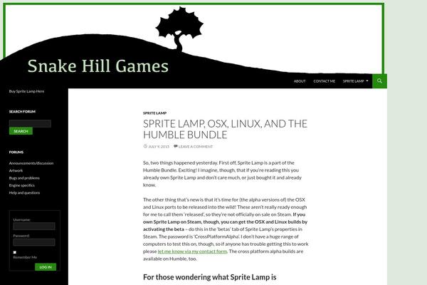 Twenty Fourteen theme site design template sample