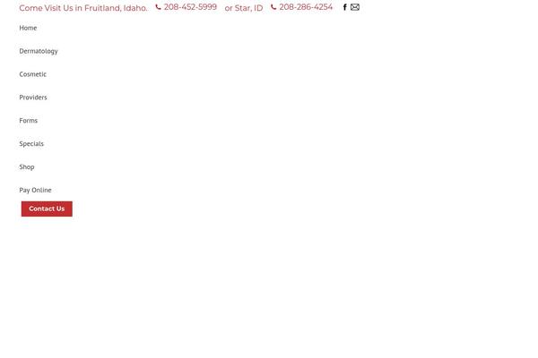 The7 Child theme site design template sample