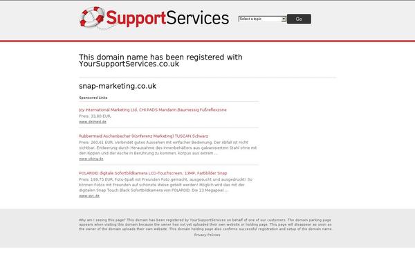 Snap theme site design template sample