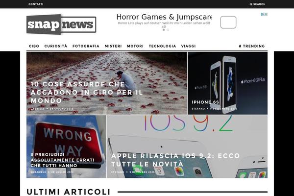 15Zine theme site design template sample