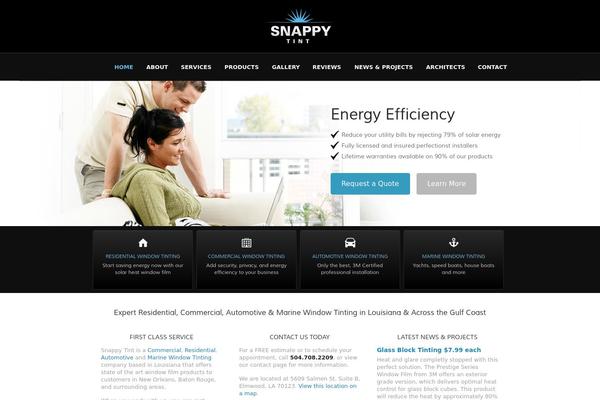 Tint theme site design template sample