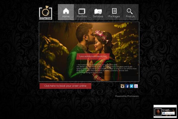 Snapshot theme site design template sample