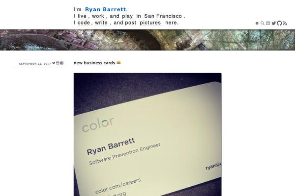 Ryu theme site design template sample