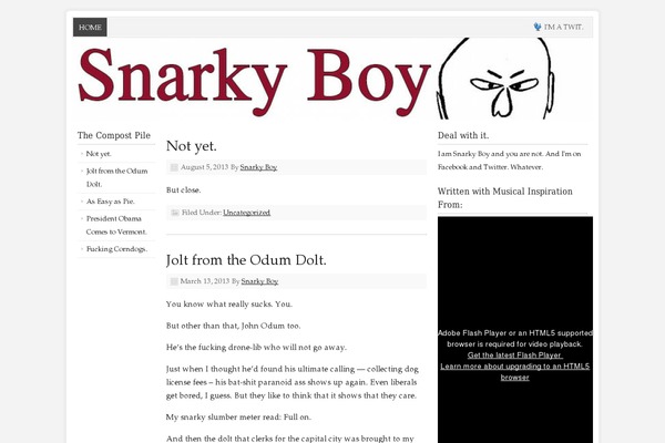 Prose theme site design template sample