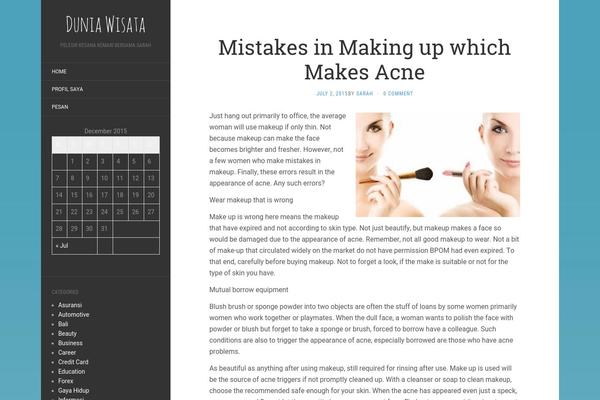 Flat theme site design template sample