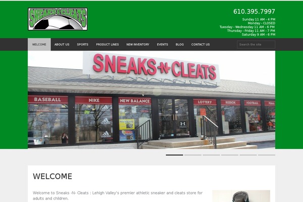 sneaksandcleats.com site used Fitness-wp