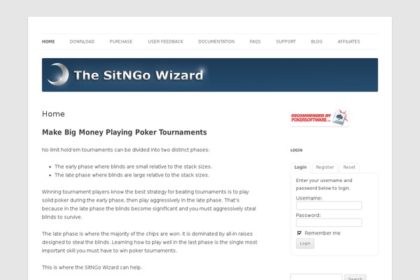 Site using WP User Control plugin