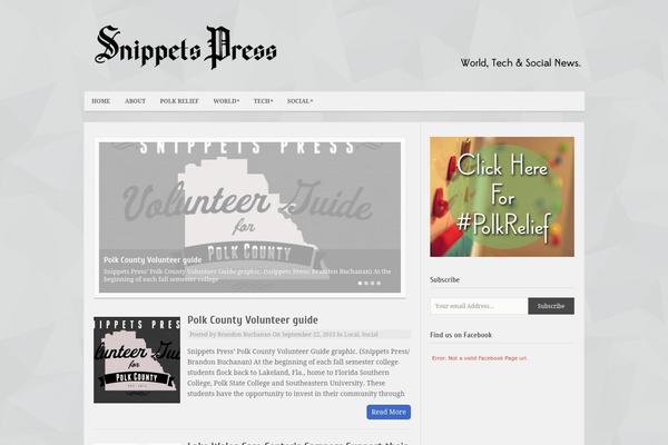 Minimalist theme site design template sample