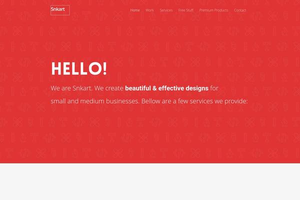 Salient theme site design template sample