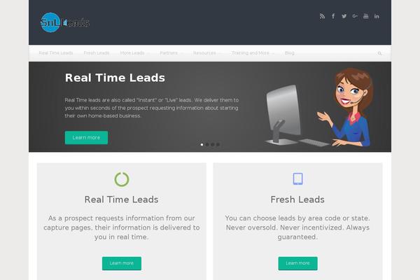 evolve theme site design template sample