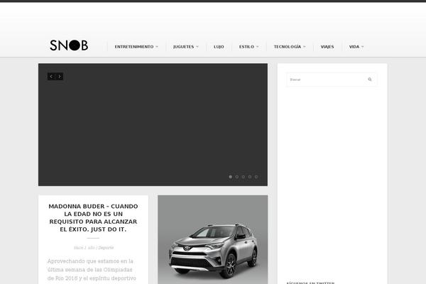 snob.mx site used Blogdrops Theme