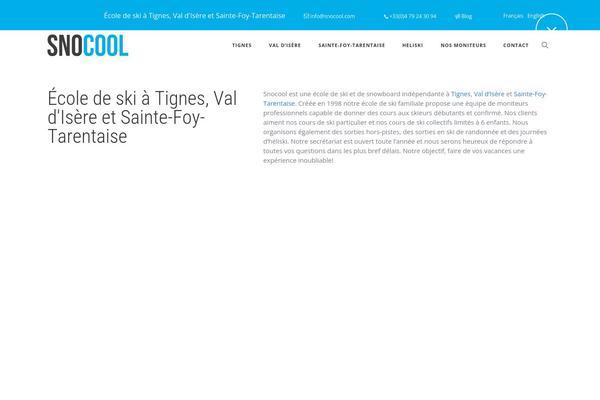 snocool.com site used Tilt-child