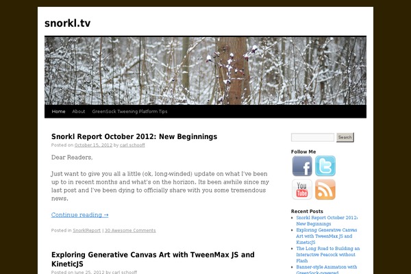 Infinite theme site design template sample