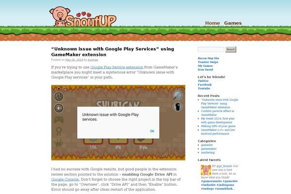 Site using Twiget Twitter Widget plugin
