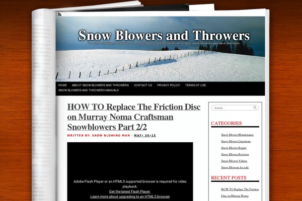 snow-blowers-and-throwers.com site used Fresh Ink Magazine