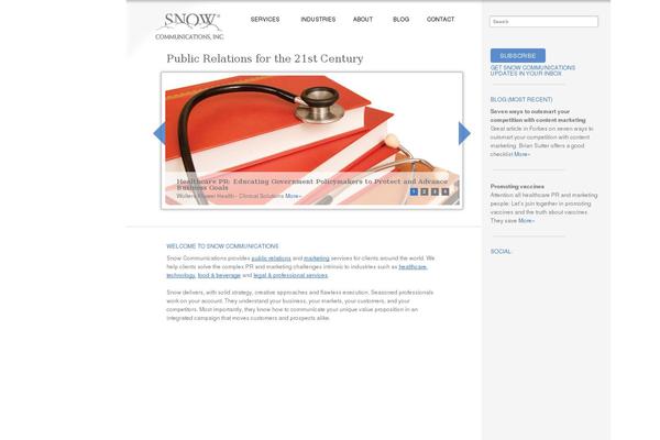 Snow theme site design template sample