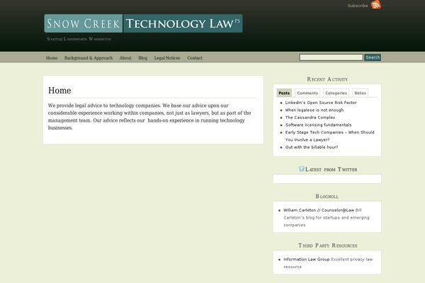 snowcreektechlaw.com site used PressPlay