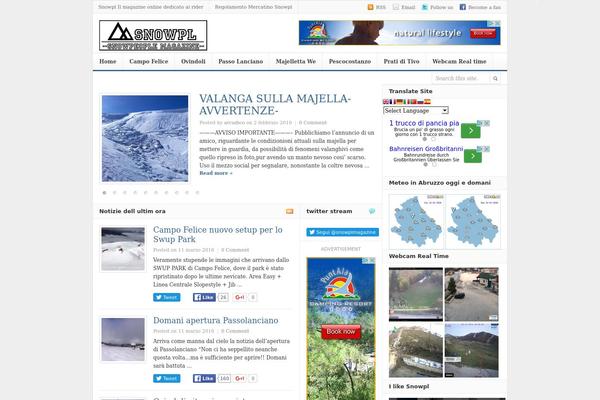 Daily theme site design template sample