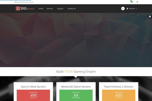 Rackhost theme site design template sample