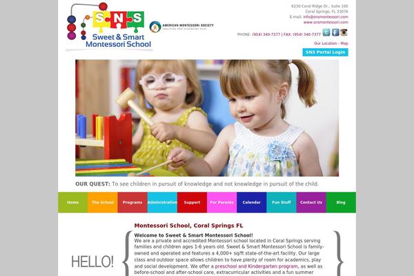 Sns theme site design template sample