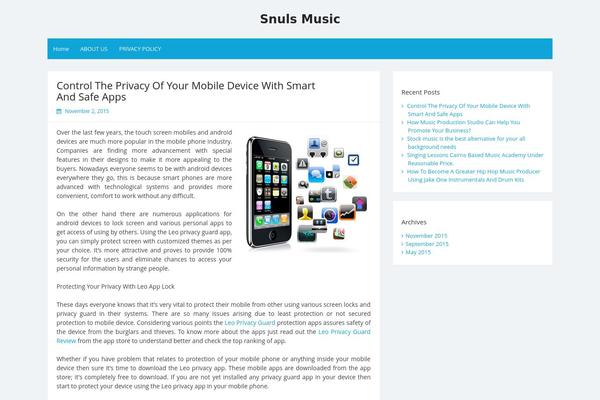 Simple Life theme site design template sample
