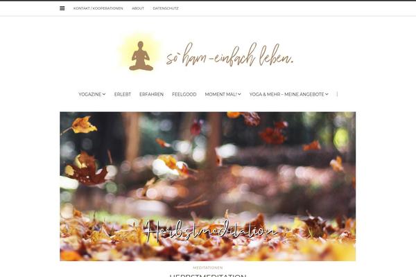 Solstice theme site design template sample