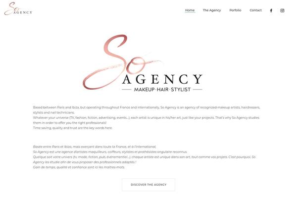 Minimalist theme site design template sample