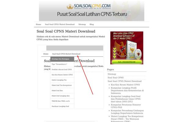 soalsoalcpns.com site used Profits Theme