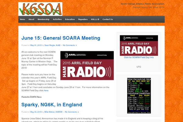 Site using Simple Calendar - Google Calendar Plugin plugin