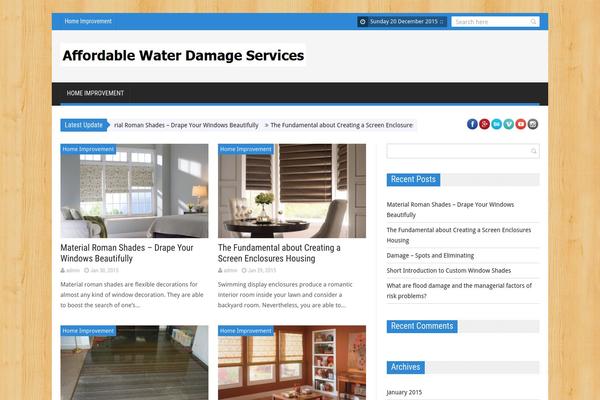 SaladMag theme site design template sample