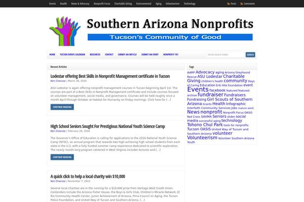 soaznonprofits.org site used WP-Clear