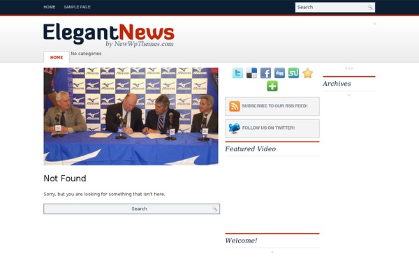 Elegant News theme site design template sample