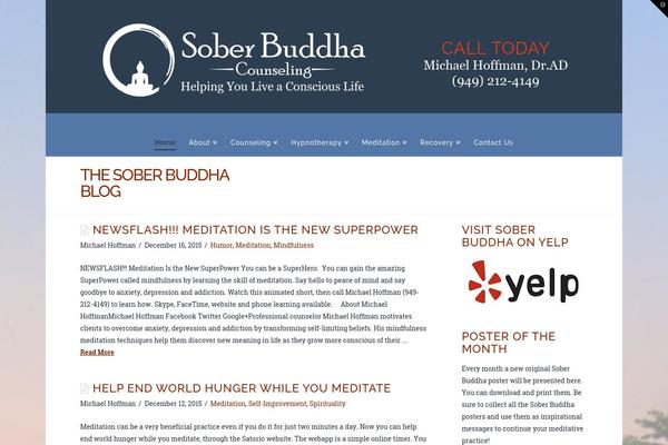 soberbuddha.com site used X | The Theme