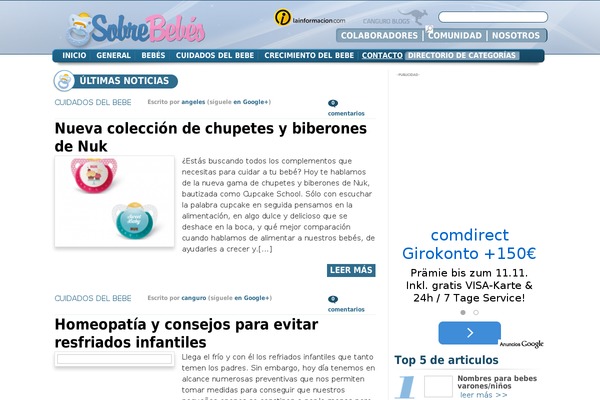 sobrebebes.es site used Happy-baby-child