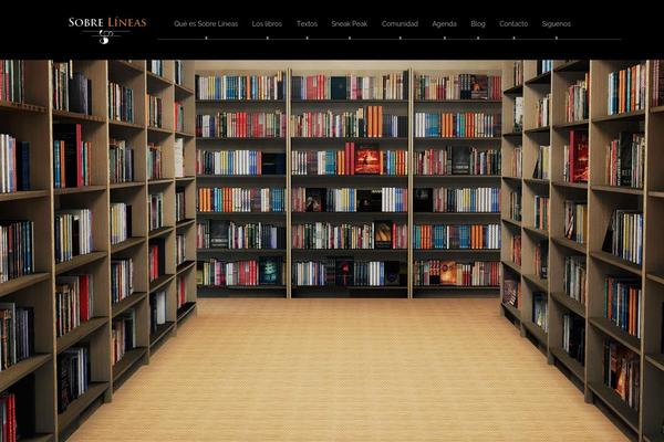 Bookish theme site design template sample