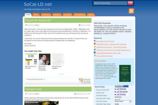 DeepBlue theme site design template sample