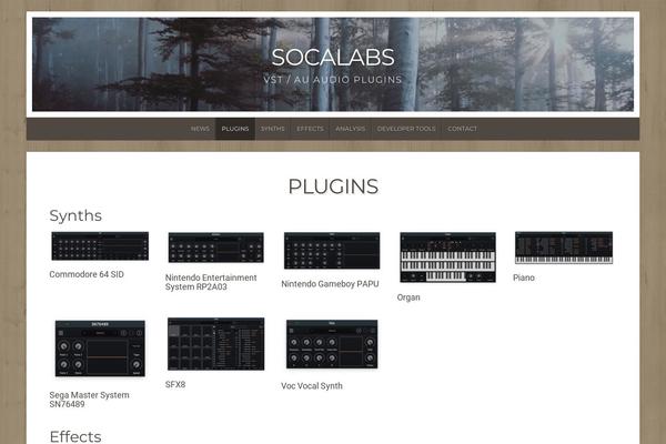 Site using Organic-customizer-widgets plugin
