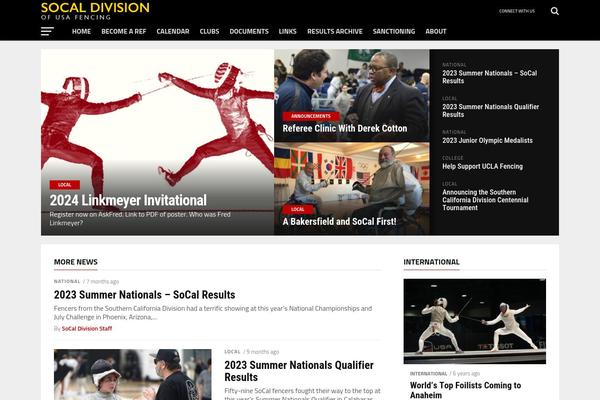 socaldivision.org site used The-league
