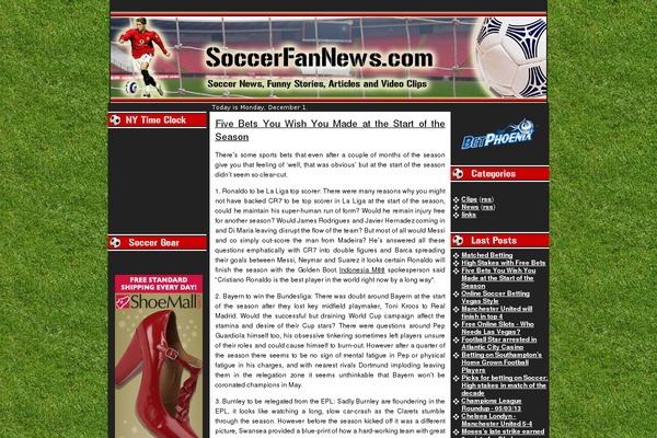 soccerfannews.com site used Hiperminimalist