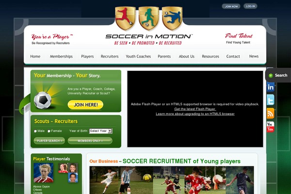 soccerinmotion.com site used Soccer