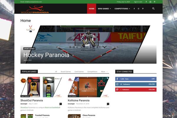Site using Td-newsletter plugin