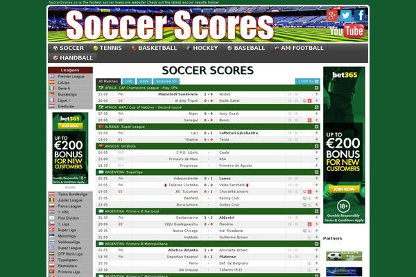 soccerscores.co site used Livescore
