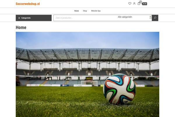 soccerwebshop.nl site used Envo Shopper