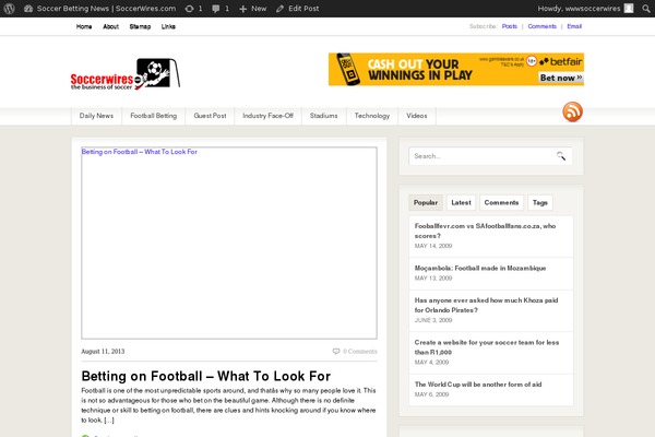 Fresh News theme site design template sample